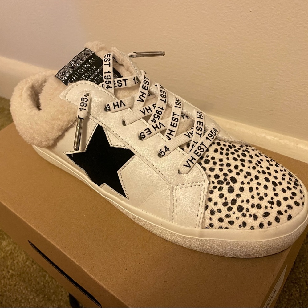 Vintage Havana mellow wild cheetah fur sneakers